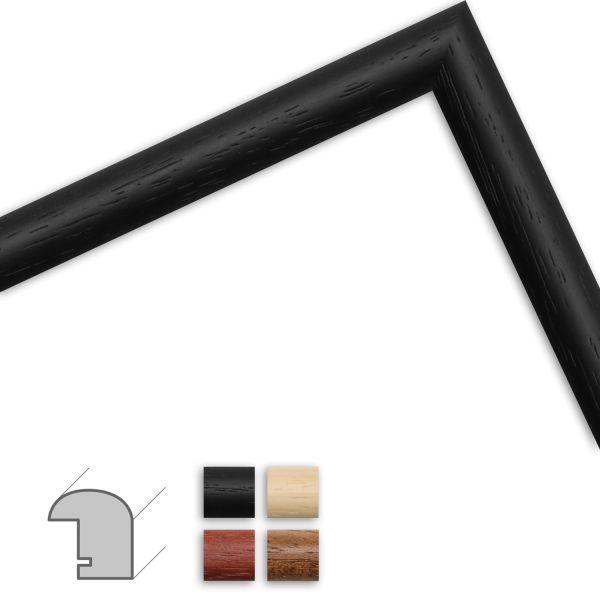 H004 Bilderrahmen Massanfertigung Klassisch Massivholz Wandstyle Com