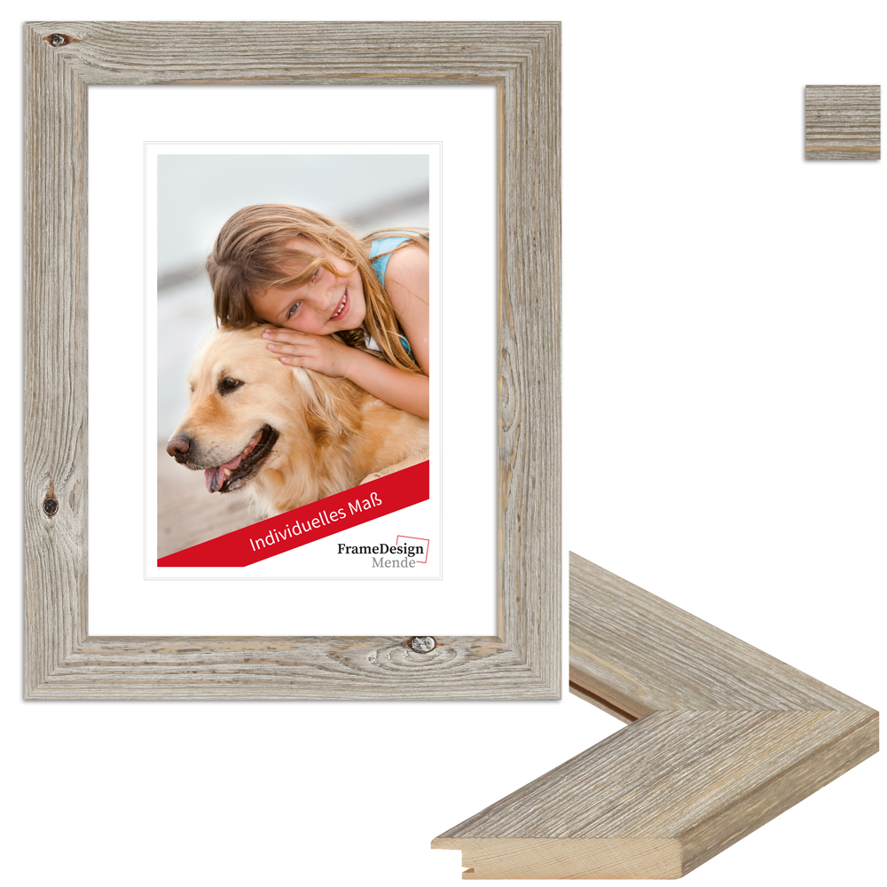H770 Bilderrahmen Massanfertigung Landhaus Stil Vintage Massivholz Wandstyle Com
